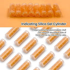 0.5 Gram Desiccant Packs Food Grade, 1500 Pack Silica Gel Canister with Indicating Silica Gel Beads (Orange to Green), Silica Gel Packets Moisture Absorber Packets