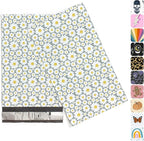 6x9 Poly Mailers – Floral Daisy – Waterproof, Tear-Resistant Shipping Bags with Adhesive Seal – 100 Pack – Package Mint