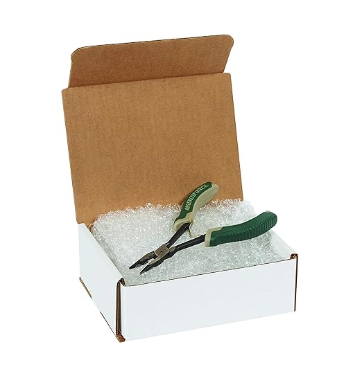 Box USA BM883 8"L x 8"W x 3"H, White (Pack of 50)