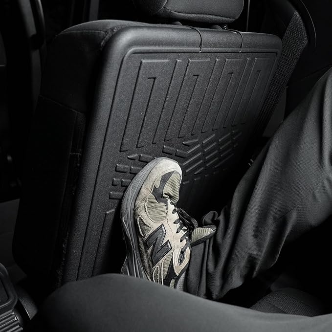 Kick Mats Backrest Mats for 2016-2025 2026 Dodge Durango 6 Seats Captain Chairs Car Mat Accessories, All Weather TPE Seat Back Covers GT RT CITADEL SRT 392 Hellcat(6 Seats 2nd Row Kick Mats)