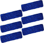 Kleen Handler 24 inch Microfiber Dust Mop | Medium Washable Commercial Mop Head Replacement, Pack of 6