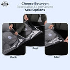 Poly Bags with Suffocation Warning - 16x22" Extra Strong Seal - 200 Pack - Clear Poly Bags - Retail Supply Co