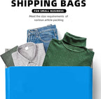 POLYSELLS 100 pcs 24x24 Inches Blue Poly Mailers Shipping Envelopes, Strong Adhesive Sealing, Waterproof, and Tear-resistant Postal Mailing Bags for Clothing, Books, and Accessories