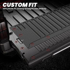 LASFIT Tailgate Mat for Toyota Tacoma 2024-2026 (Not Fit Drop-in Liners), All Weather Truck Tailgate Liner for Tacoma TPE Tailgate Protector Liner Tacoma 2024 2025 2026 Accessories, Black