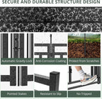 Dog Fence for Yard Outdoor Indoor Dog Playpen 40" Height 8 Panels Metal Dog Pen Puppy Playpen Portable Dog Kennel Crate for RV Camping(Black-Silver)