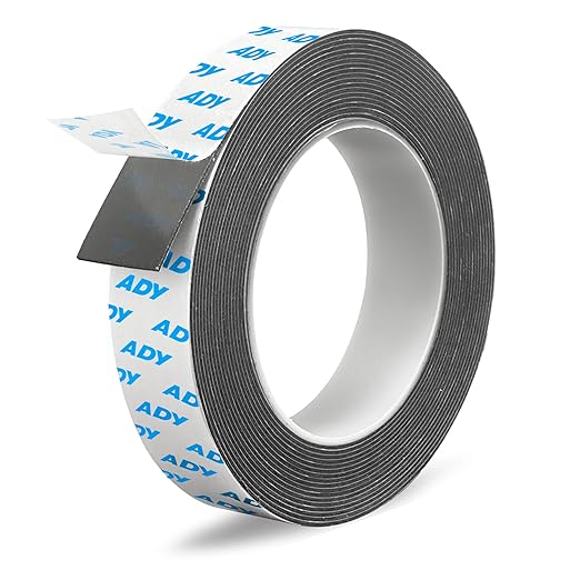 ADY Double Sided Transparent Tape Heavy Duty 1in x 20ft,Clear Picture Hanger Mounting Tape No Residue Double Sided Tape for Rent Room, Poster Stick,Office
