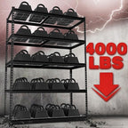 WORKPRO 5-Tier Heavy Duty Metal Shelving Unit, 48”W x 24”D x 72”H, Adjustable Storage Rack, 4000 lbs Total Load Capacity, Ideal for Garage, Basement, Warehouse, Workshop