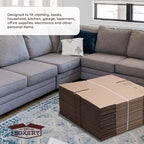The Boxery Moving Boxes 4-Pack XX-Large | 24x24x24 inch Brown/Kraft Corrugated Cardboard Packing, Moving & Storage for Business/Home – Durable - Eco-Friendly, Recyclable - Made in the USA