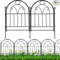 Garden Fence, 11ft(L) X 21in(H) 10 Pack Rustproof Metal No Dig Fence Panels, Garden Fencing Dog Fence Outdoor for Yard, Decorative Fences and Borders, Animal Barrier, Flower Bed, Patio