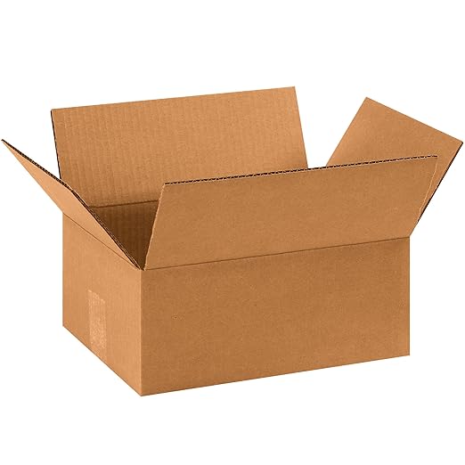 TAPE LOGIC 11 1/4 x 8 3/4 x 4 Corrugated Cardboard Boxes, Flat 11.25"L x 8.75"W x 4"H, Pack of 25 | Shipping, Packaging, Moving, Storage Box for Home or Business, Strong Wholesale Bulk Boxes