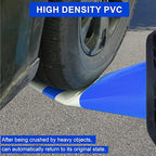 OrangeStar 36" Traffic Cones 8-Pack Blue Safety Cones with Reflective Collars, Heavy Duty Base for Construction, Parking Lot, Road Work, Flexible PVC, Indoor & Outdoor Use