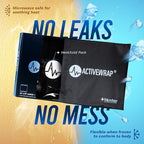 Activewrap Reusable Ice Packs for Injuries - Hot and Cold Gel Compress for Injury Recovery and Pain Relief, Soft, Flexible Leakproof Pad for Back, Knee, Hip, & Shoulder - Large Square (10 x 10 Inches)