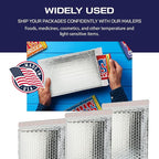 300-Pack Insulated Silver Thermal Bubble Mailers 8 x 11 - Waterproof Metallic Foil Self-Sealing Padded Envelopes for Cold Shipping, Perishables, Food, Cosmetics, Pharmaceuticals