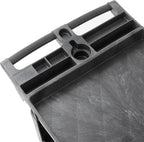 Dryser Utility Cart with Wheels, 46" x 25" Heavy Duty 550 lb. Capacity with Shelves - 2 Tier Rolling Cart with Four 5" Swivel Casters for Warehouse, Garage, Cleaning