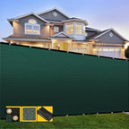 Customized 4' x 66' Green Fence Privacy Screen,with Bindings & Grommets,Heavy Duty for Gardens Backyard Patio Tennis Court Pool Construction Project Outdoor Events,We Make Custom Sizes