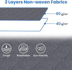 Fab totes Storage Bags,Clothes Blanket Storage Bins Foldable Closet Organizers with Reinforced Handle for Home Dorm Storage and Organization,Fabric Bags for Organizing Sheets,Clothing (Grey,4 Pack)