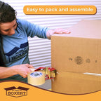 The Boxery 8"x6"x5" Brown/Kraft Corrugated Cardboard Shipping Boxes 25-Pack | Mailing, Packing, Moving & Storage for Business/Home – Durable - Eco-Friendly, Recyclable - Made in the USA