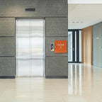 Burgundy ADA Floor 2 Sign with Braille – Made from Durable Acrylic and Ready to Mount