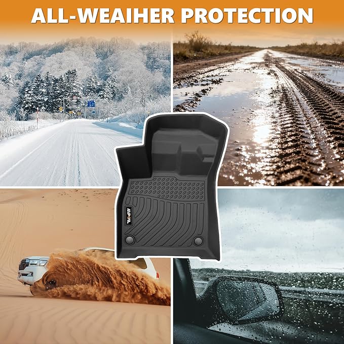 AIPOIL® Floor Mats & Cargo Liner Set for Lincoln Corsair 2020-2026 (Not for Hybrid) All Weather Protection TPE Anti-Slip Automotive Full Set Custom Car Mats Accessories - Black