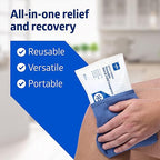 Medline Accu-Therm Reusable Hot/Cold Gel Packs, 5” x 10”, Soft & Flexible, for Injuries, Fast Relief, Recovery & Muscle Soreness - Single