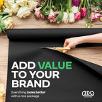 Black Kraft Paper Roll 12" x 1200" (100 feet) with Cutter - USA-Made Wrapping Paper for Packing, Moving, Shipping & Crafts/Arts - 100% Recyclable Natural Craft Material by IDL Packaging