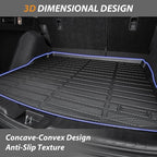 AIPOIL® Floor Mats for 2024-2025 Ford Ranger Supercrew All Weather Protection TPE Anti-Slip Automotive Full Set Custom Car Mats Accessories - Black