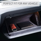CANOPUS Car Registration and Insurance Holder, PU Leather Card Holder, Vehicle Glove Box Organizer for Auto, SUV, Truck and Motorcycle, Black
