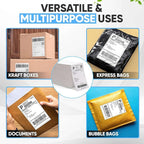 4"x6" Fanfold Direct Thermal Labels Commercial Grade with Perforated line for Thermal Printers, Compatible with Zebra & Rollo Printer (2 Stacks - 4000 Labels)