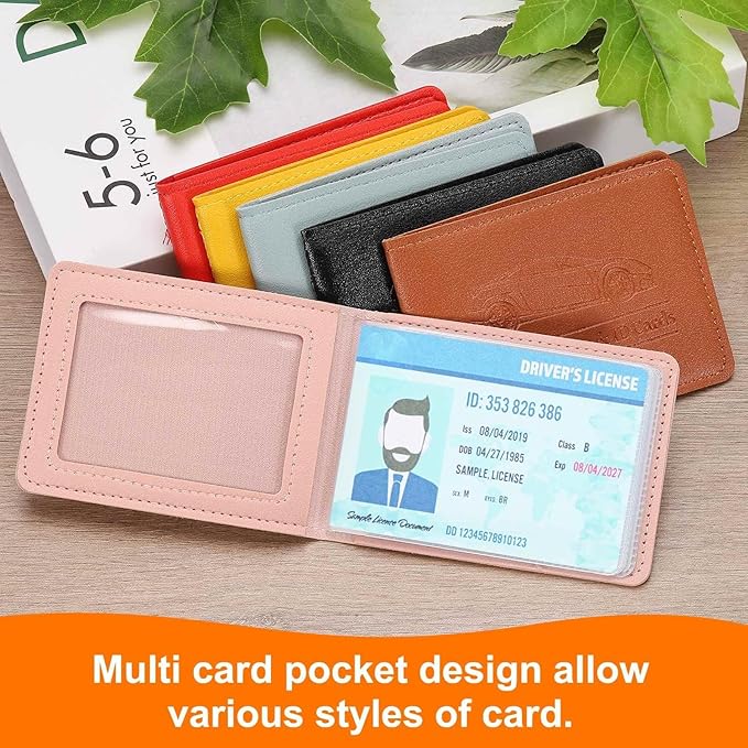 HARFINGTON Car Registration and Insurance Holder PU Leather Vehicle Glove Box Organizer Storage Accessories Car ID Holder with 10 Pockets for License ID Card Bank Card Documents, Blue