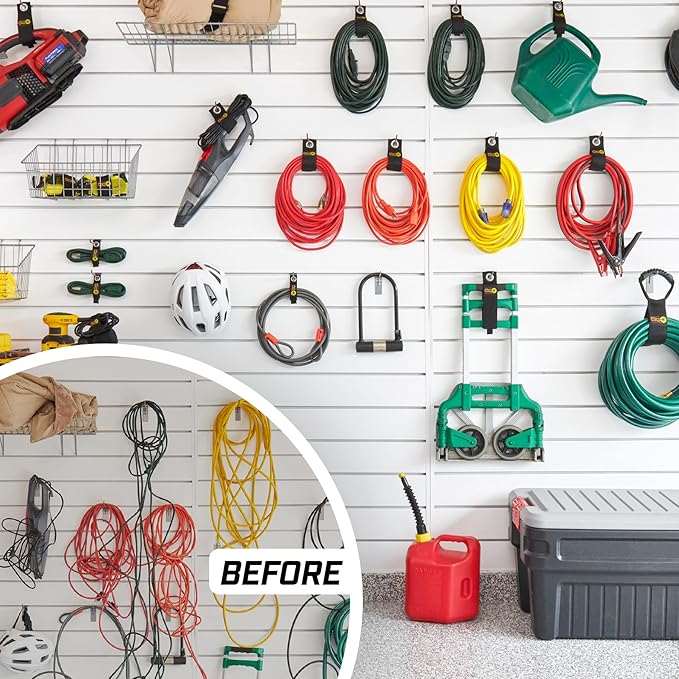 Heavy-Duty Wrap-It Storage Straps (Assorted 6 Pack) - Stocking Stuffer for Dad Extension Cord Organizer, Cable Straps for RV Accessories
