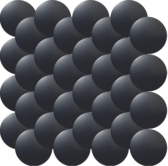 Cell Phone Metal Stickers 0.4 inch for Magnetic Car Mount. Replacement Set of 64 Mini Magnet Metal Plates. Silver Car Sticky Small Round Iron Discs with 3M Adhesive Backing for Case, DIY, Crafts.