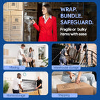 International Plastics Co. 18" Plastic Stretch Film Wrap 1200 feet 500% Stretch Ability