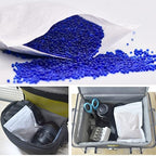 [Net Weight 32LBS] Blue Indicating Silica Gel Beads Desiccants - Rechargeable Desiccant Beads Silica Beads (Blue to Pink, 4 Packs of 8LBS)