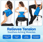 4 Pack XXL Reusable Hot and Cold Gel Ice Packs for Injuries | Cold Compress, Ice Pack, Gel Ice Packs, Cold Pack, ice Pack, Cold Packs for Injuries | 11x14.5 in