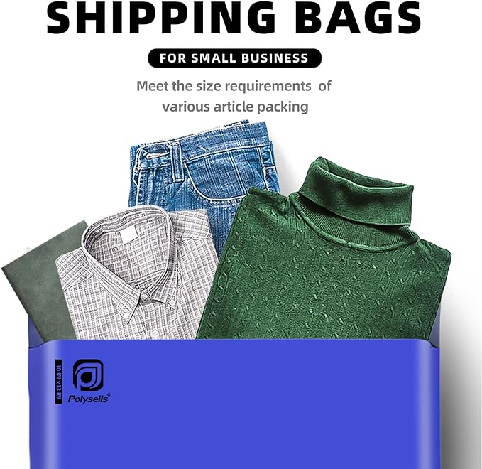 POLYSELLS 1000 pcs 10x13 Inches Purple Poly Mailers Shipping Envelopes, Strong Adhesive Sealing, Waterproof, and Tear-resistant Postal Mailing Bags for Clothing, Books, and Accessories