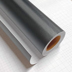 3D Carbon Fiber Vinyl Wrap Sheet – 24" x 60" Black Twill Weave
