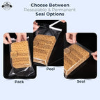 Clear Poly Bags 6x9" - 200 Pack - 6x9 Poly Bags with Suffocation Warning - Extra Strong Seal - 6x9 Poly Bag - Retail Supply Co