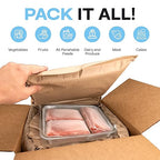 Insulated Thermal Shipping Boxes 16"x16"x16" with 2 Gel Ice Packs, Pack of 3 - USA-Made Cold Food Shipping Box with Absorb Condensation Thermal-Paper Liner - Frozen Food Shipping Kit by IDL Packaging