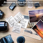 100PCS 5 Gram Premium Silica Gel Packets, Desiccant Packs for Storage, Moisture Absorbers, Humidity Dry Bags, Rechargeable Transparent Silicone Dessicants Dehumidifier for Electronics, Shoes, Jewelry