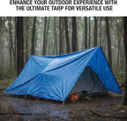 20x20 Blue Waterproof Tarp – Heavy Duty 5 MIL Thick Outdoor Tarpaulin Cover - Multi Purpose Protection for Camping, Tent, Roof, Patio, Pool, Floor, Furniture, Boat, Truck Beds, Pack of 1