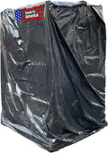 Sandbaggy Black Pallet Covers | Made in USA | Tarp Fits Large Pallets Up to 55" x 55" x 75" | Built w/ 6 Months UV Protection | Heavy Duty 1.5 Mil Thick Plastic (Pack of 100, 1.5 Mil Thick)