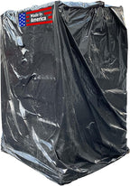 Sandbaggy Black Pallet Covers | Made in USA | Tarp Fits Large Pallets Up to 55" x 55" x 75" | Built w/ 1 Year UV Protection | Heavy Duty 3 Mil Thick Plastic (Pack of 10, 3 Mil Thick)