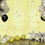 3 Pack Foil Fringe Backdrop - Transparent Green Shiny Tinsel Curtains for Party Decoration/Photo Booth Props - 3.3x8.2 FT Metallic Foil Backdrop for Birthday Wedding Graduation Christmas