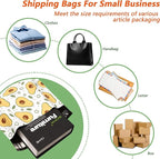 Poly Mailers 12x15.5 Inch 50 Pcs - Avocado printed Shipping Bags, 2.4mil Thickness, Waterproof and Tear Resistant Mailing Envelopes, Self-Sealing Packaging Bags for Small Business