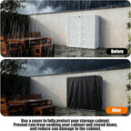 Kasla Storage Cabinet Cover, Outdoor Chest Storage Waterproof Cover, Weatherproof Cabinets Covers for Kitchen Patio Garden Backyard - 32"Lx17"Wx18"H