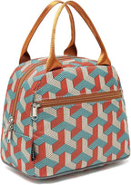 FlowFly Insulated Lunch Cooler Bag - Tote Bag Organizer for Women/Men, Red#3D