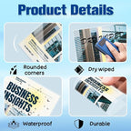 100 Pack 5mil 3“x5" Thermal Laminating Pouches Badge Laminate Pouches Clear Laminated Luggage Tags Laminator Pouches
