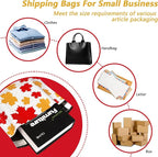 Poly Mailers 10x13 Inch 100 Pcs - Maple Leaf printed Shipping Bags, 2.4mil Thickness, Waterproof and Tear Resistant Mailing Envelopes, Self-Sealing Packaging Bags for Small Business