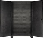 Jamco Tool Storage Cabinets with Bin Mounts, Model DP, 155 Bins, 48-Inch W x 24-Inch D x 78-Inch H, Blue Bins