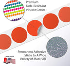 Kenco Color Coding Circle Dot Sticker Labels on a roll (Purple, 2 INCH 500 Stickers)